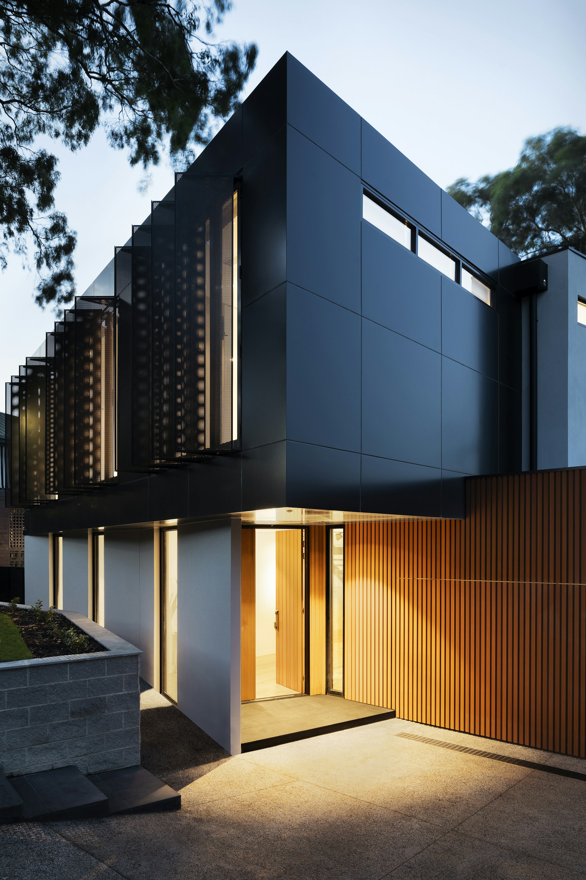 Architectural detail showing refined residential construction